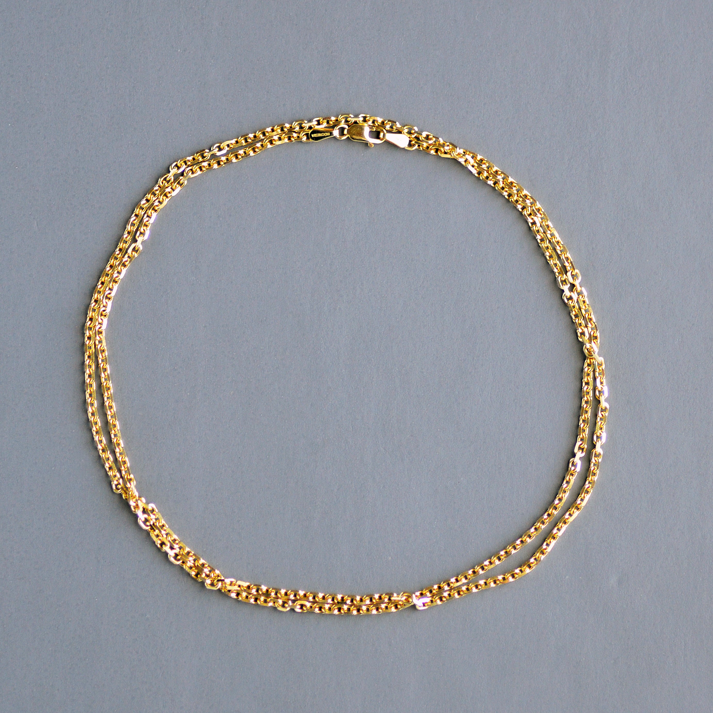 French cable chain in 14k gold