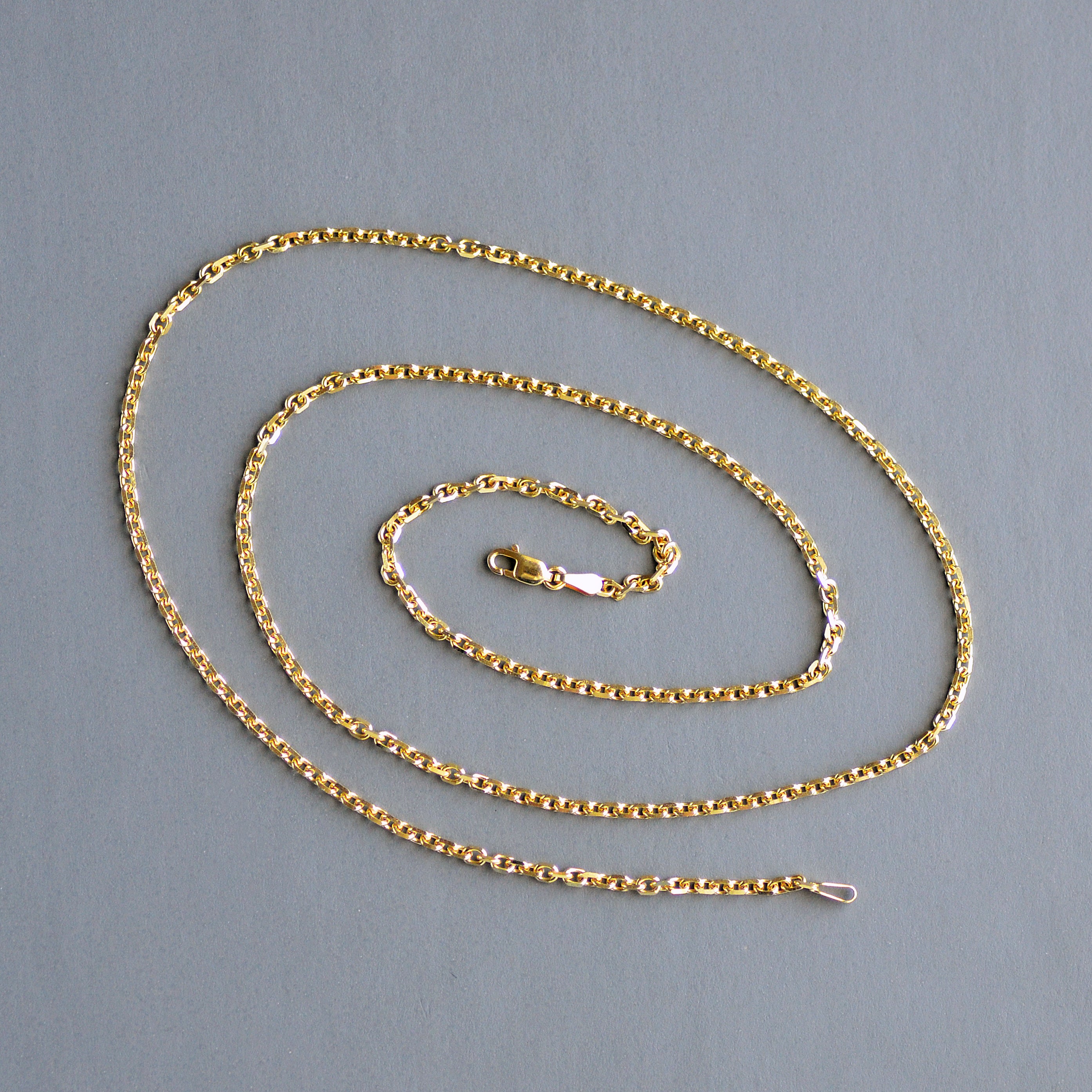 French cable chain in 14k gold