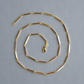 Classic bar chain in 14k gold