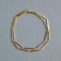 Heavy bar chain in 14k gold